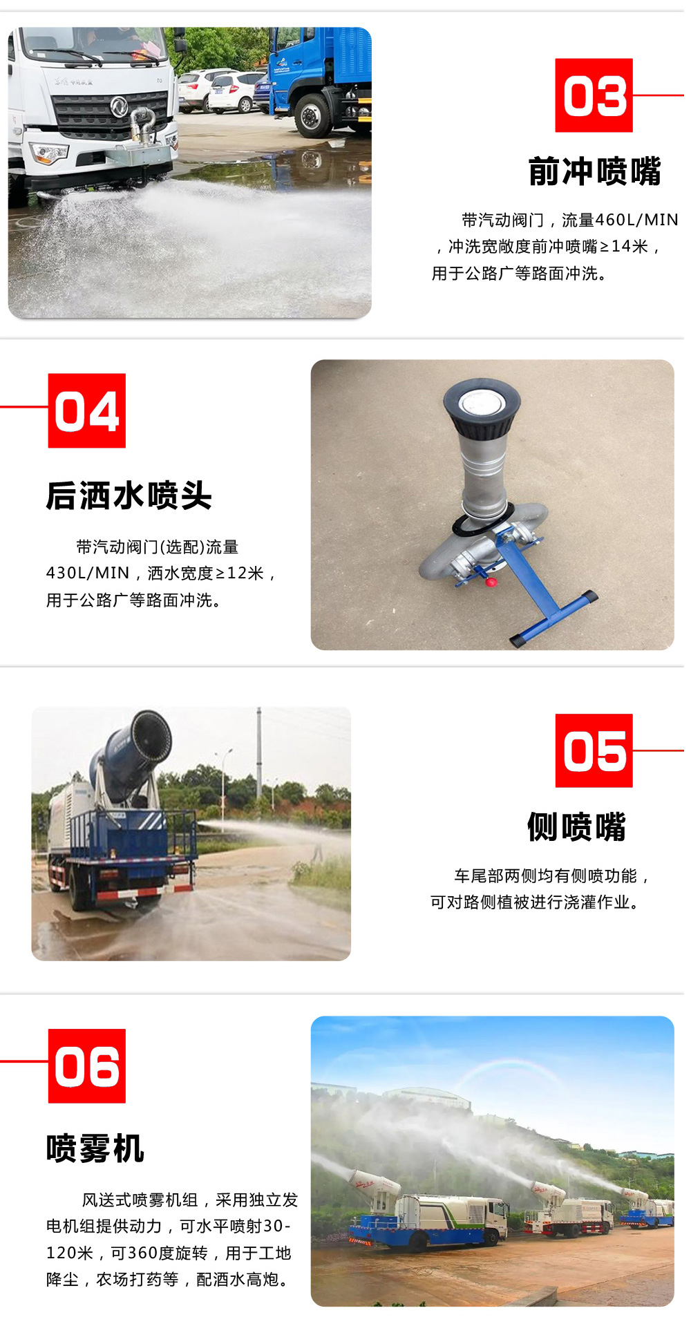 國六8方東風D7 霧炮車30米